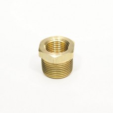 FasParts 3/4" NPT Male NPT MIP MPT x 1/2" NPT Female FIP FPT Reducer Bushing Brass Fitting Fuel / Air / Water / Boat / Gas / Oil WOG - B013NWU8VW